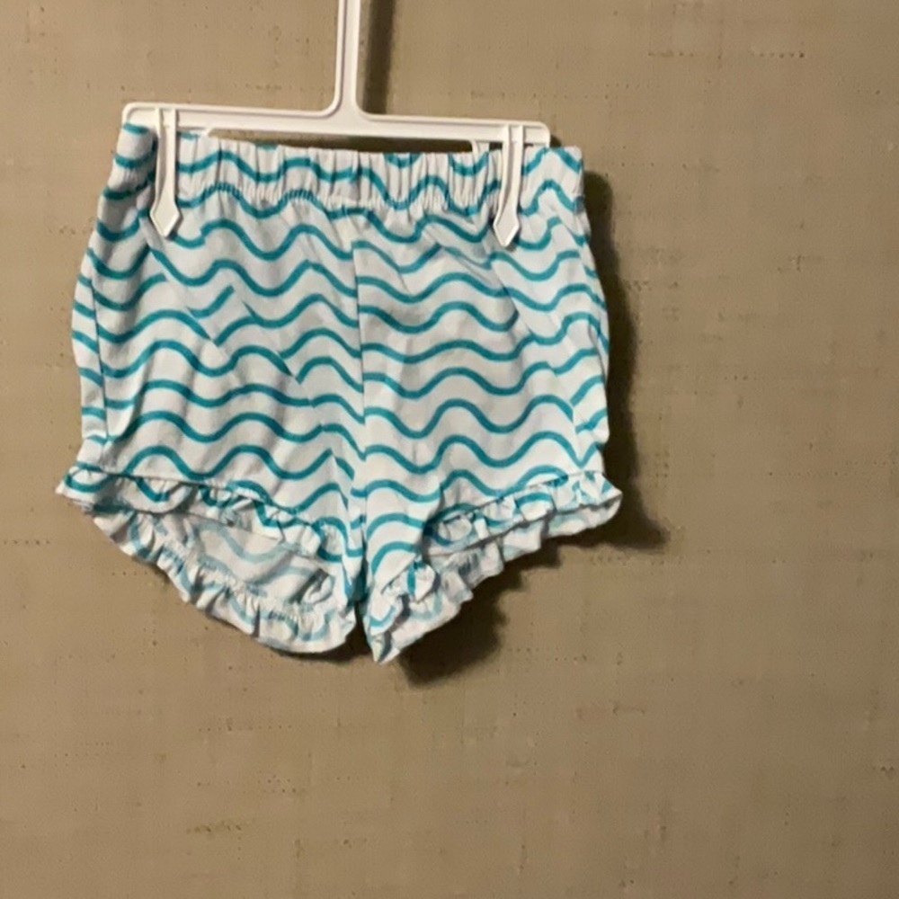 Wonder Nation Blue Wave Pattern Kids Shorts